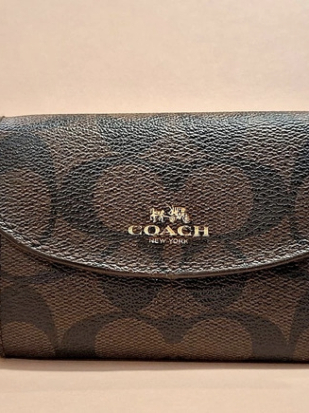 COACH SIGNATURE KEY HOLDER WALLET